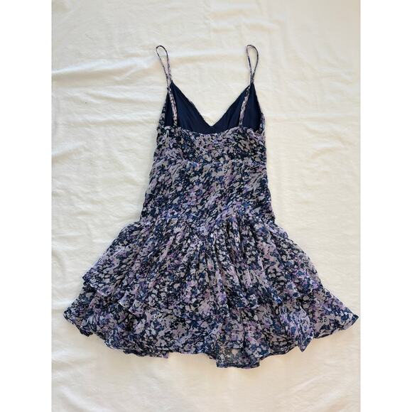 Abercrombie & Fitch Floral Drop Waist Mini Dress Size XS - Picture 3 of 3